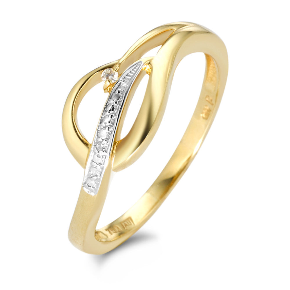 Bague or avec diamants