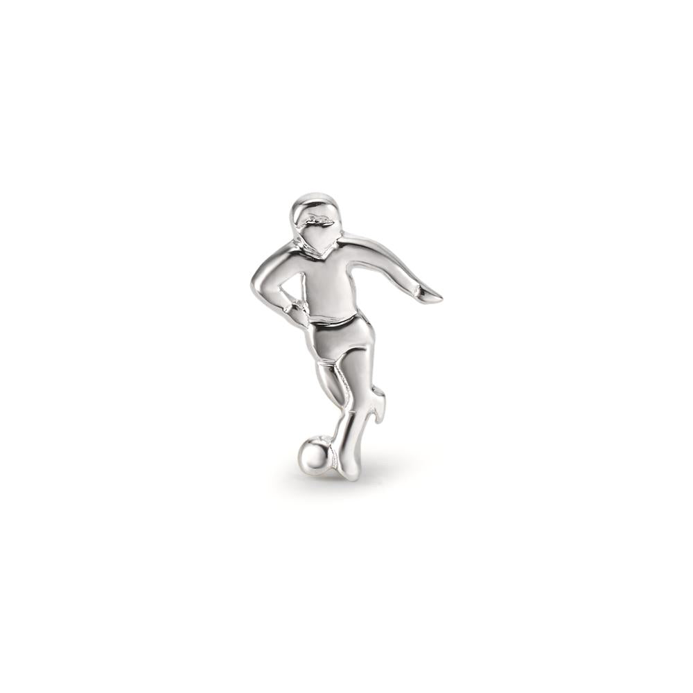 Clous d'oreille à l'unité Argent Rhodié Football