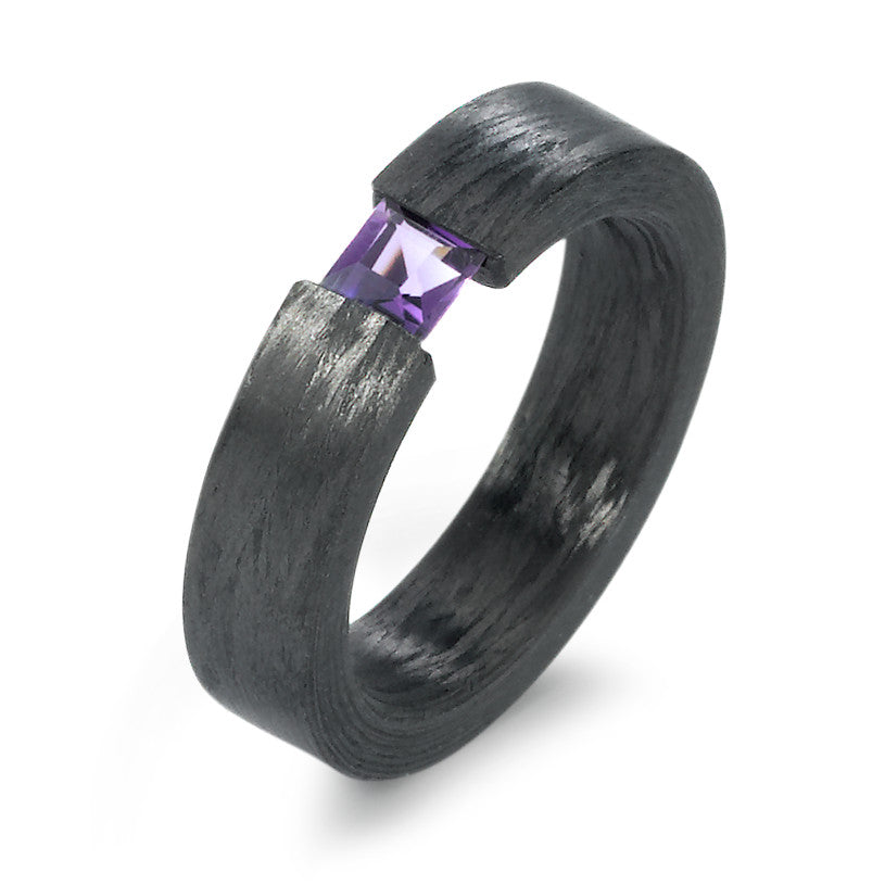 Bague Carbone Améthyste