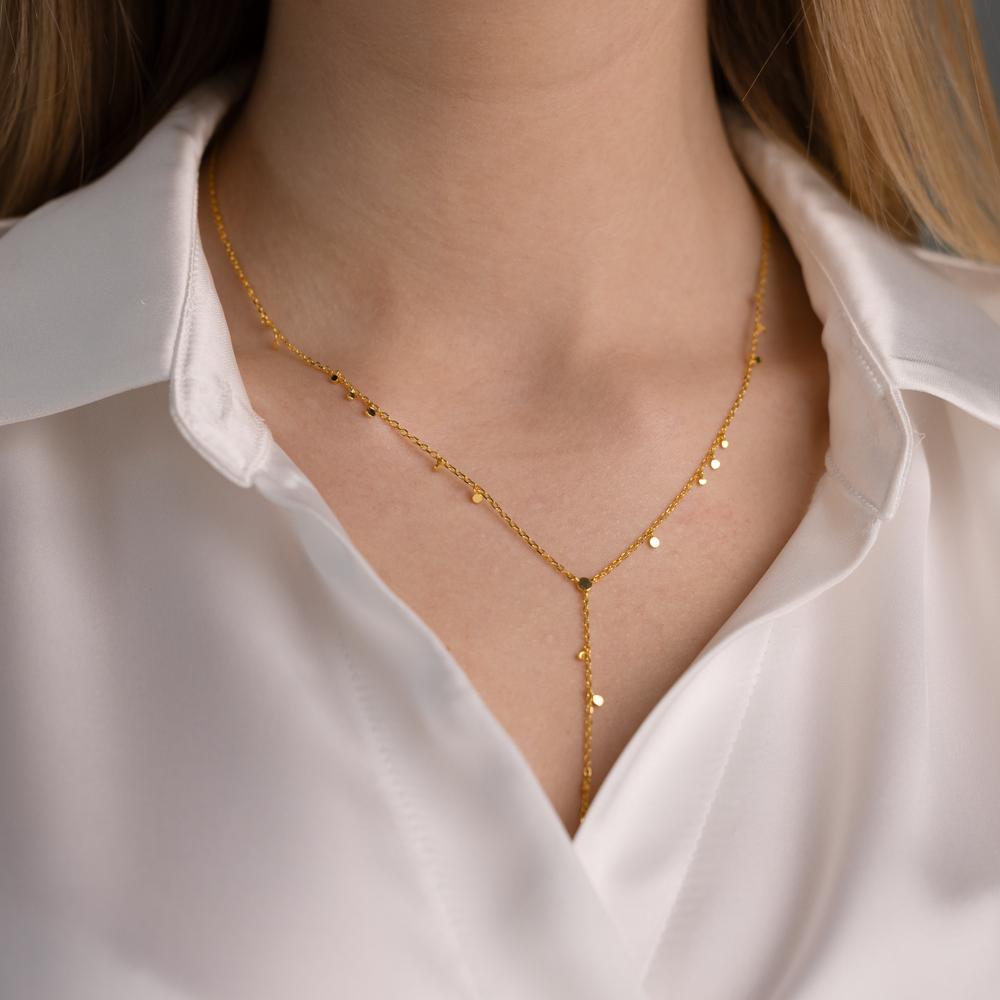 Collier Argent jaune Plaqué or 46-51 cm