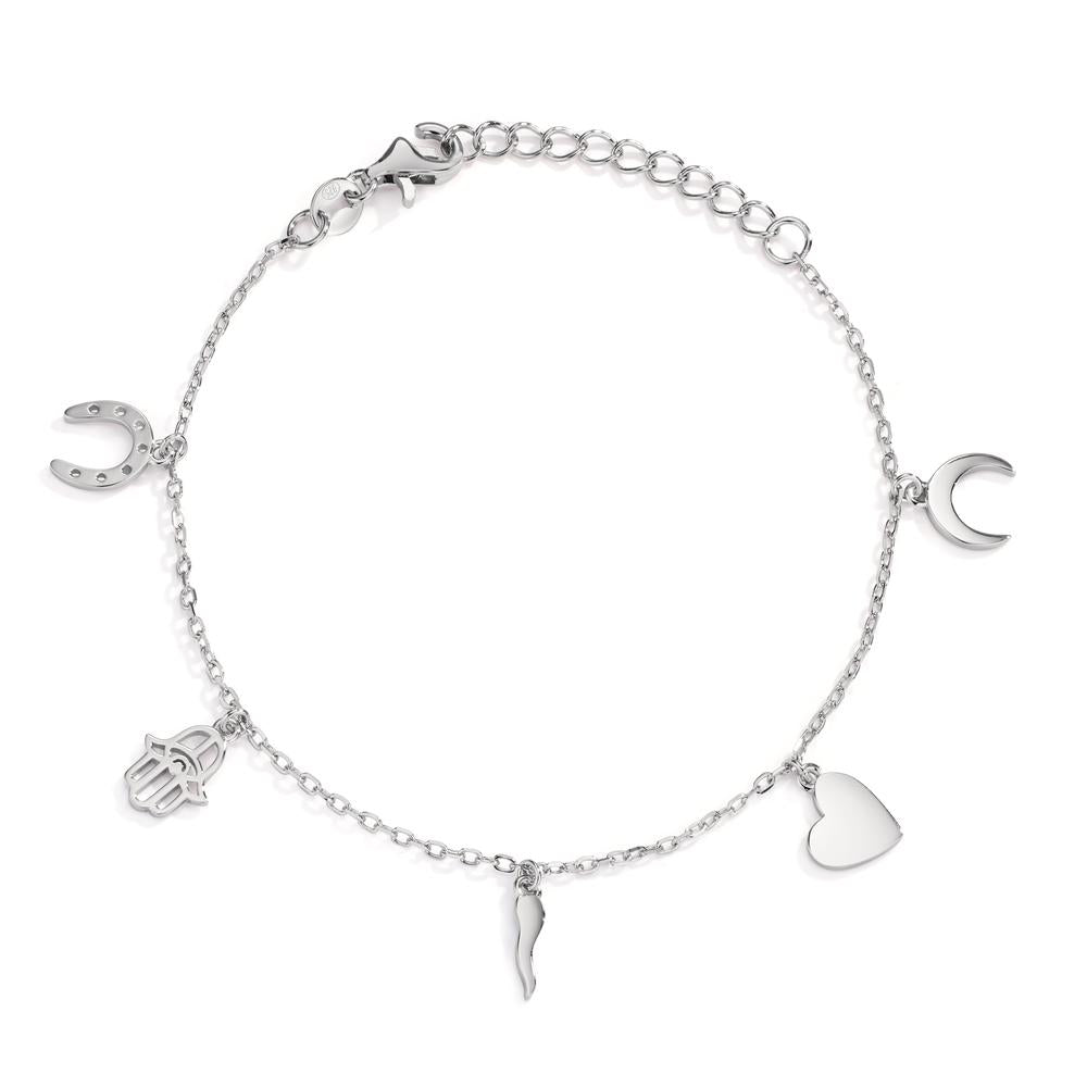Bracelet Argent Zircone Rhodié 16-19 cm