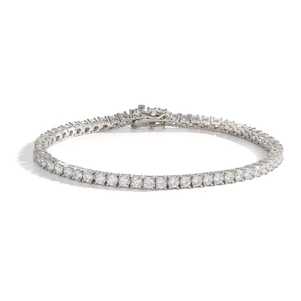 Bracelet Argent Zircone Rhodié 19 cm