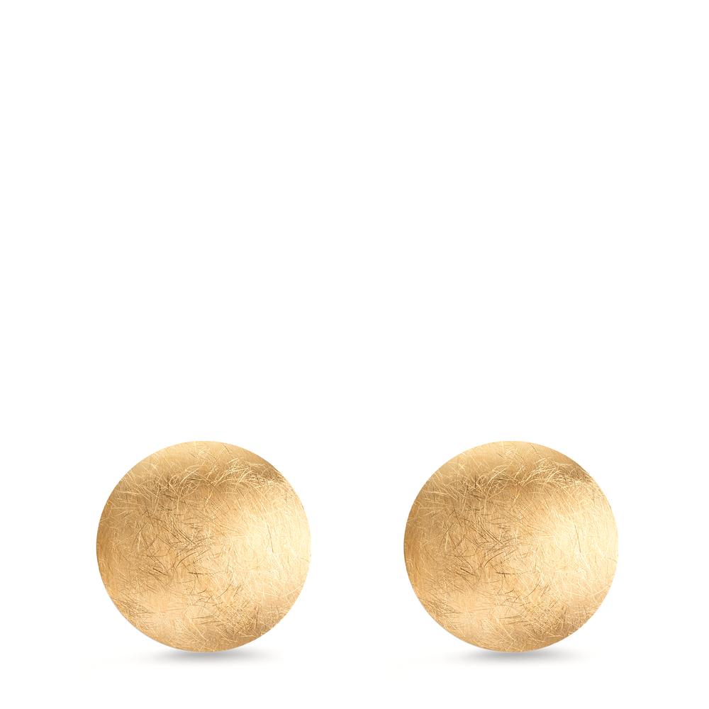 Clous d'oreilles Argent jaune Plaqué or Ø14 mm