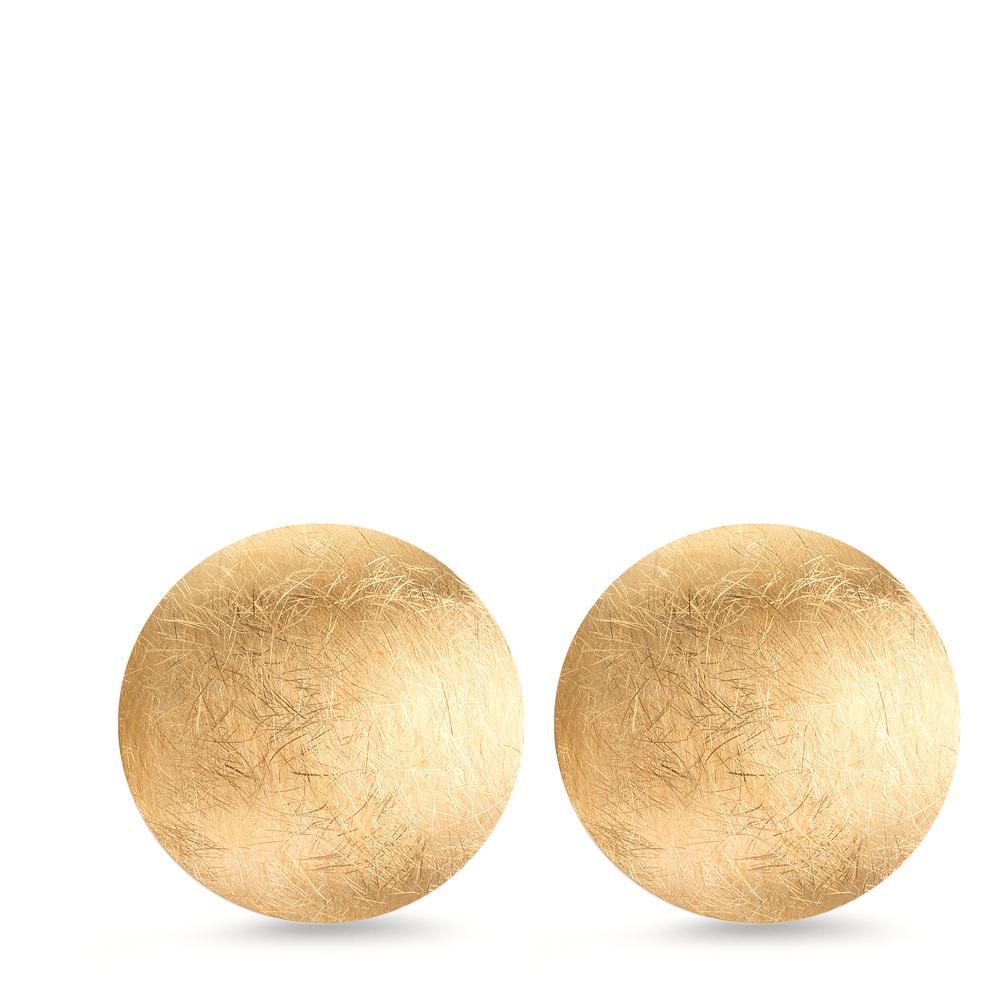Clous d'oreilles Argent jaune Plaqué or Ø17 mm