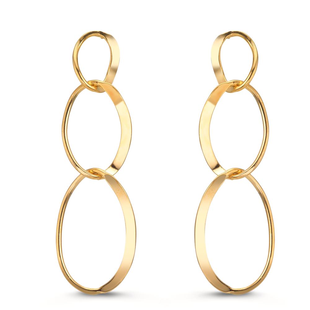 Pendant d'oreilles Argent jaune Plaqué or