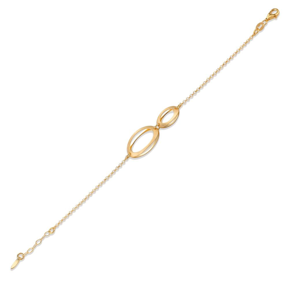 Bracelet Argent jaune Plaqué or 17-19 cm