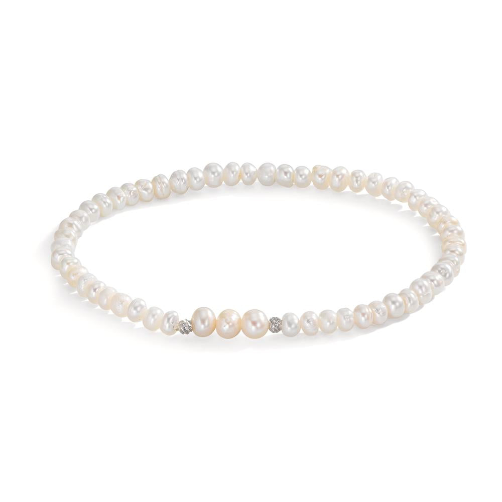 Bracelet Acier inoxydable perle d'eau douce 3.5-4 mm 17 cm