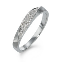 Fingerring 750/18 K Weissgold Diamant 0.07 ct, 25 Steine, w-si-570847