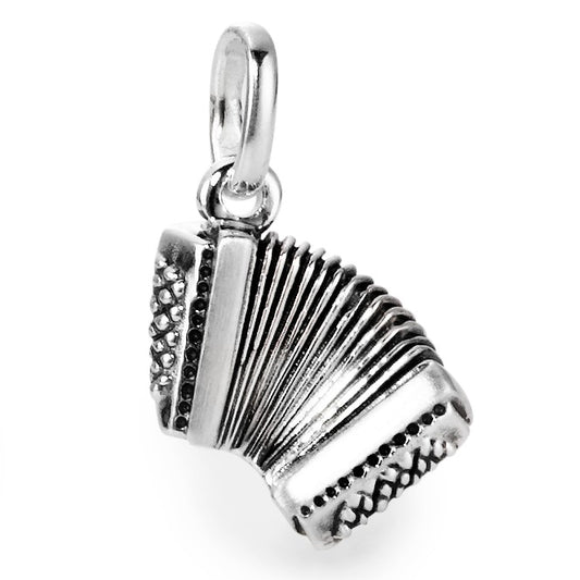 Pendentif Argent Patinée Accordéon