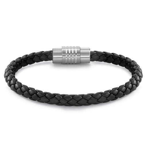 Bracelet Acier inoxydable, Cuir 23 cm Ø6.5 mm