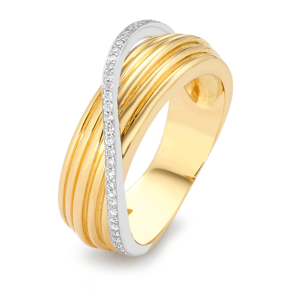 Bague or 750 et diamants