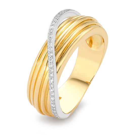 Bague or 750 et diamants