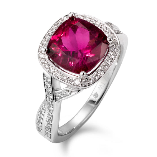 Bague Or blanc 18K Diamant blanc, 0.30 ct, 78 Pierres, brillant, tw-vsi