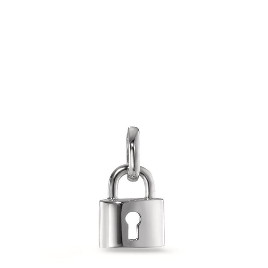 Pendentif Or blanc 9K Serrure