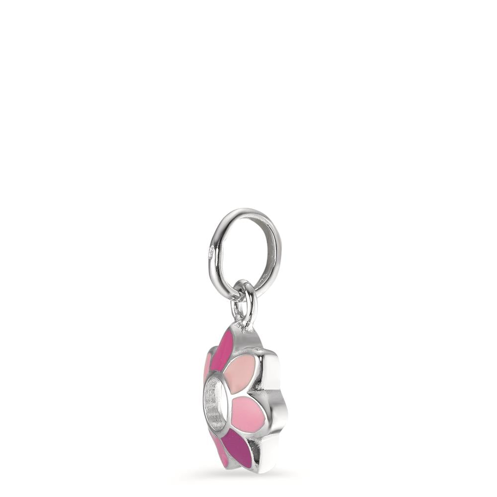Pendentif Argent Rhodié Fleur Ø8.5 mm