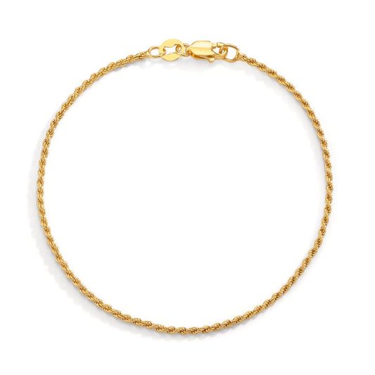 Bracelet Argent jaune Plaqué or 18 cm Ø1.4 mm
