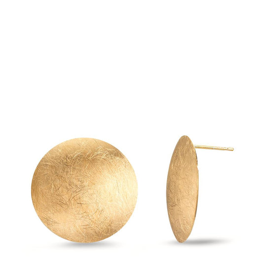 Clous d'oreilles Argent jaune Plaqué or Ø17 mm