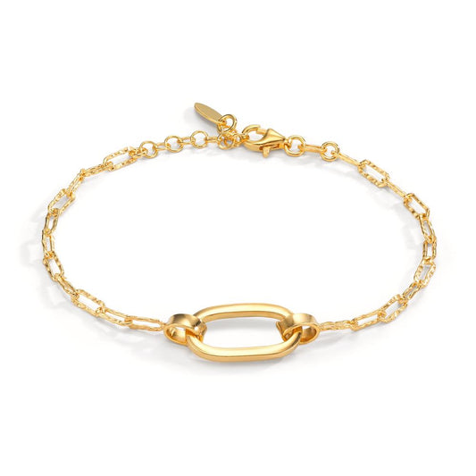 Bracelet Argent jaune Plaqué or 17-19 cm