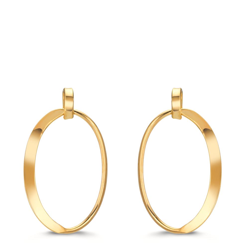 Pendant d'oreilles Argent jaune Plaqué or