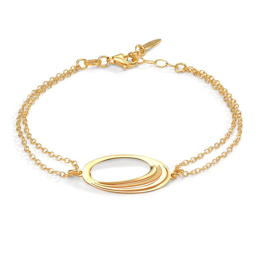 Bracelet Argent jaune Plaqué or 17-19 cm
