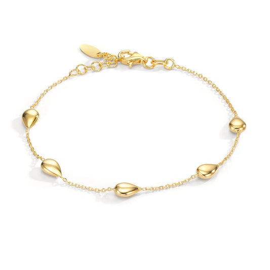 Bracelet Argent jaune Plaqué or 17-19 cm