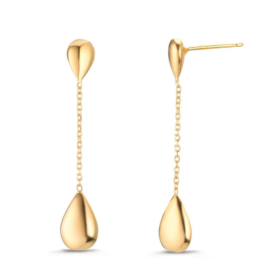 Pendant d'oreilles Argent jaune Plaqué or