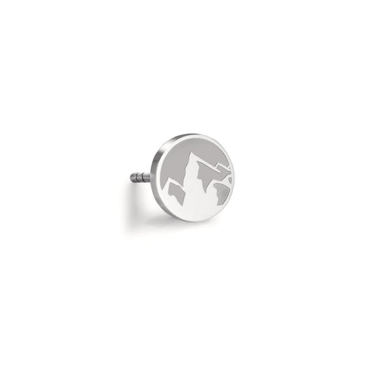 Clous d'oreille à l'unité Acier inoxydable Montagne Ø8 mm