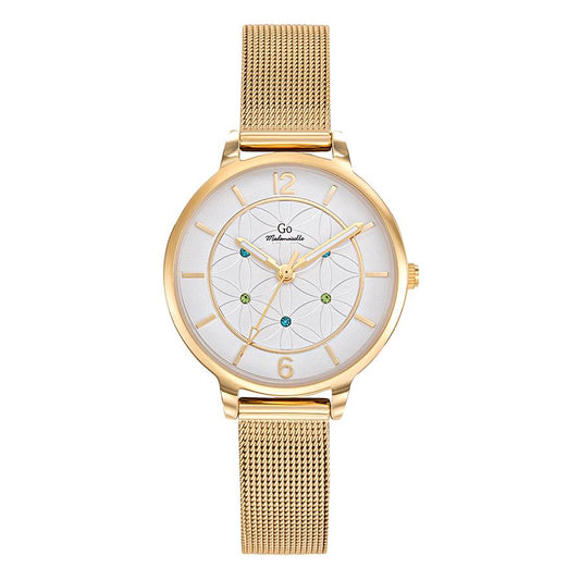 Montre Acier inoxydable, Métal Cristal jaune Ø32 mm