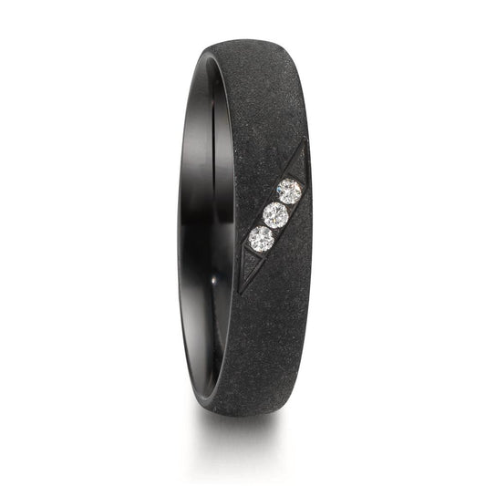 Alliance Zirconium Diamant 0.045 ct, 3 Pierres, w-si