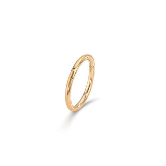 Piercing Acier chirurgical jaune PVD Ø10 mm