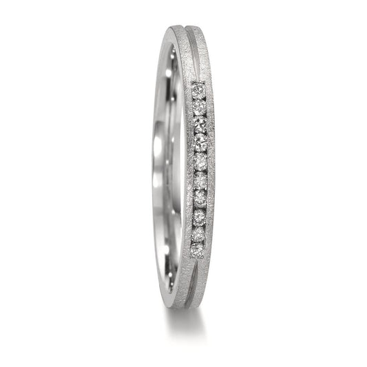 Alliance Platine 950 Diamant 0.075 ct, 10 Pierres, w-si
