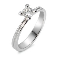 Solitär Ring 750/18 K Weissgold Diamant 0.35 ct, w-si-547838