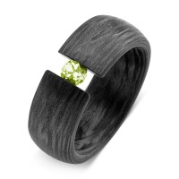 Fingerring Carbon Peridot grün-565308