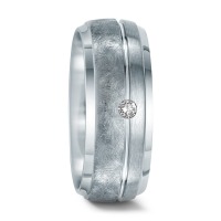 Fingerring Edelstahl Diamant 0.03 ct, w-si-570466