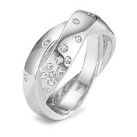 Fingerring 750/18 K Weissgold Diamant 0.15 ct-576176