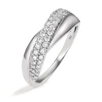 Fingerring 750/18 K Weissgold Diamant 0.40 ct-576182