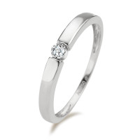 Solitär Ring 750/18 K Weissgold Diamant 0.04 ct, w-pi2-586511