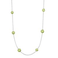 Halskette Candy aus Edelstahl mit Aluminium Pearls in Apple Green, 45cm-592645